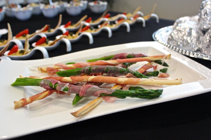 Amazen prosciutto-wrapped asparagus and hors d'oeuvres